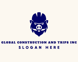 Hardhat - Hardhat Boar Construction logo design