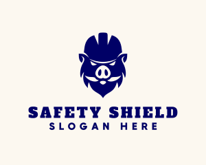 Hardhat - Hardhat Boar Construction logo design