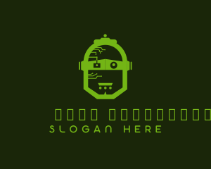 Mascot - Tech Robot Head logo design