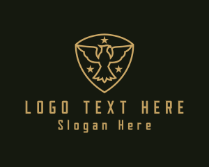 Asset Management - Military Star Eagle Insignia logo design