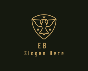 Veteran - Military Star Eagle Insignia logo design