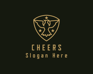 Soccer - Military Star Eagle Insignia logo design