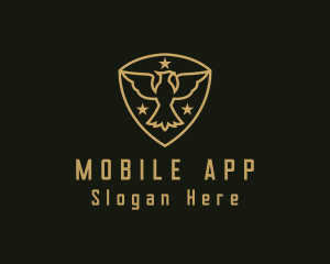 Falcon - Military Star Eagle Insignia logo design