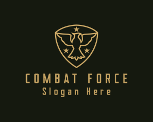 Military - Military Star Eagle Insignia logo design