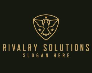 Military Star Eagle Insignia logo design