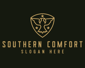 Military Star Eagle Insignia logo design