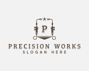 Industrial Steelworks Machinist logo design