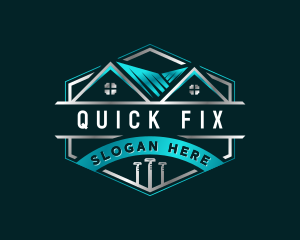 Roof Fix Maintenance logo design