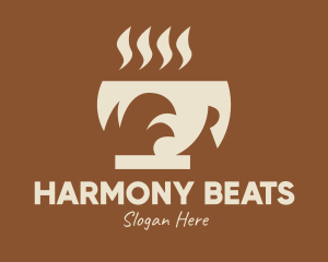 Barista - Brown Hot Coffee Drink logo design