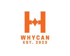 Orange Orange - Orange Star H logo design