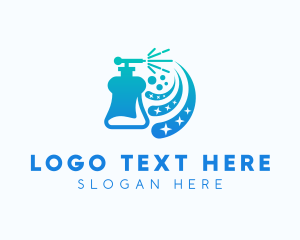 Clean - Cleaning Diswashing Liquid logo design