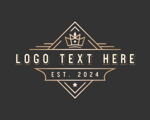 Vintage - Luxury Crown Boutique logo design