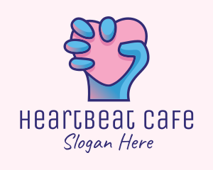 Heart - Heart Hand Hold logo design
