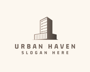 High Rise Urban Building logo design