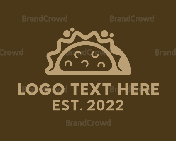 Mexican Taco Food Stall Logo