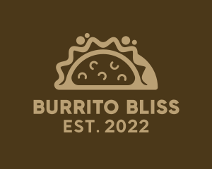 Burrito - Mexican Taco Food Stall logo design