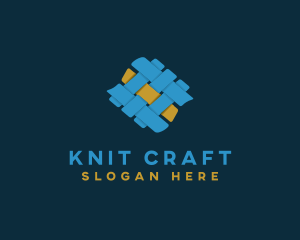 Knit - Fabric Pattern Weaver logo design
