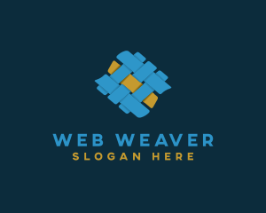 Fabric Pattern Weaver logo design