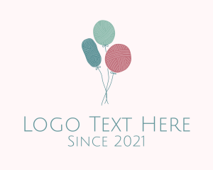 String - Balloon Yarn Ball logo design