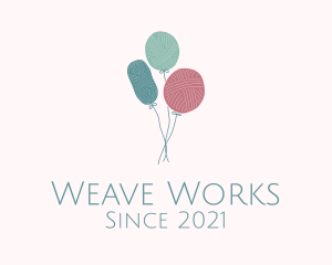 Loom - Balloon Yarn Ball logo design