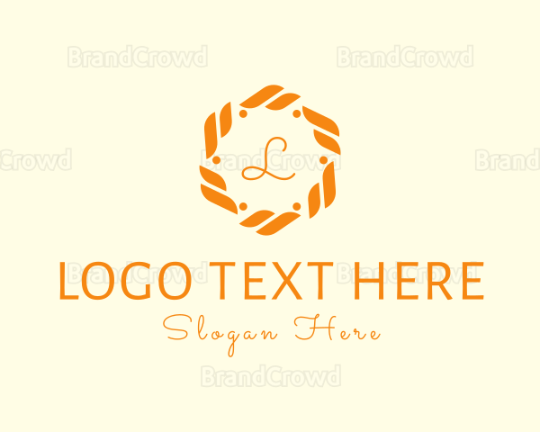 Organic Wreath Flower Boutique Logo