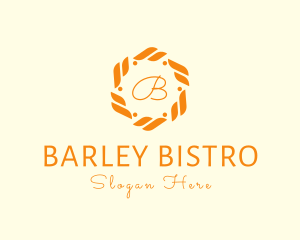 Barley - Organic Wreath Flower Boutique logo design