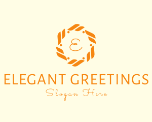 Organic Wreath Flower Boutique logo design