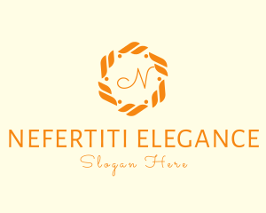 Organic Wreath Flower Boutique logo design