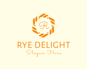 Rye - Organic Wreath Flower Boutique logo design