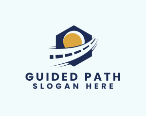 Road Highway Route logo design