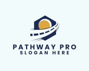 Route - Road Highway Route logo design