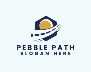 Road Highway Route logo design