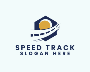 Track - Road Highway Route logo design