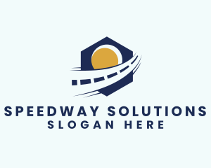 Roadway - Road Highway Route logo design