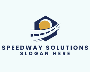 Road - Road Highway Route logo design