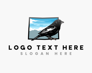 Avian - Colorado Lark Bunting Bird logo design