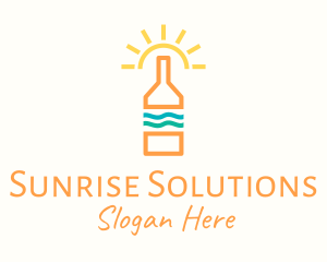 Sun - Sun Tropical Bottle logo design