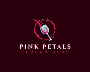 Wine Bar Liquor Logo