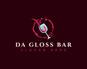 Wine Bar Liquor logo design