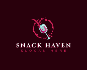 Wine Bar Liquor logo design