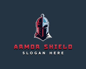 Helmet Knight Armor logo design