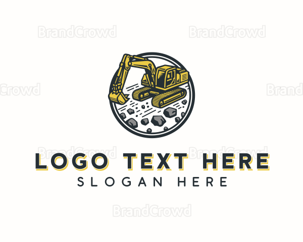 Demolition Excavator Contractor Logo