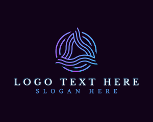 Technology - Abstract Wave Technology logo design