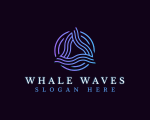 Abstract Wave Technology logo design