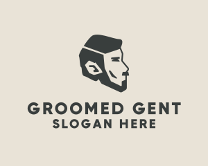 Groom - Male Beard Barber logo design