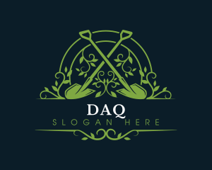 Shovel Gardening Plant Logo