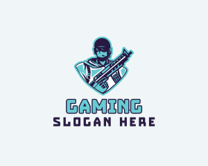 Competitive - Rifle Soldier Gaming logo design