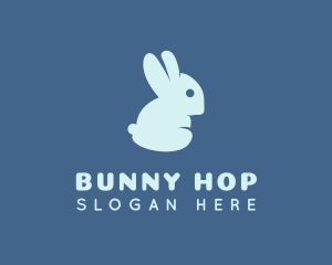 Cute Bunny Rabbit logo design