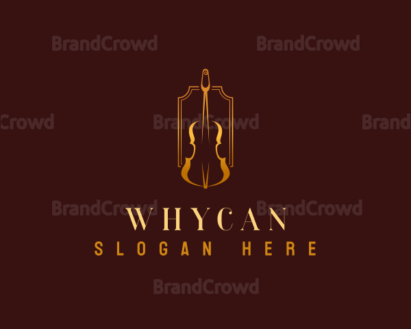 Luxury Violin Instrument Logo