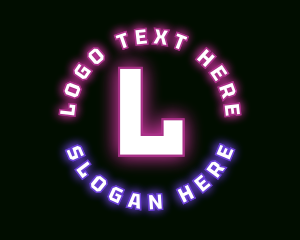 Cyber - Cyber Neon Lettermark logo design